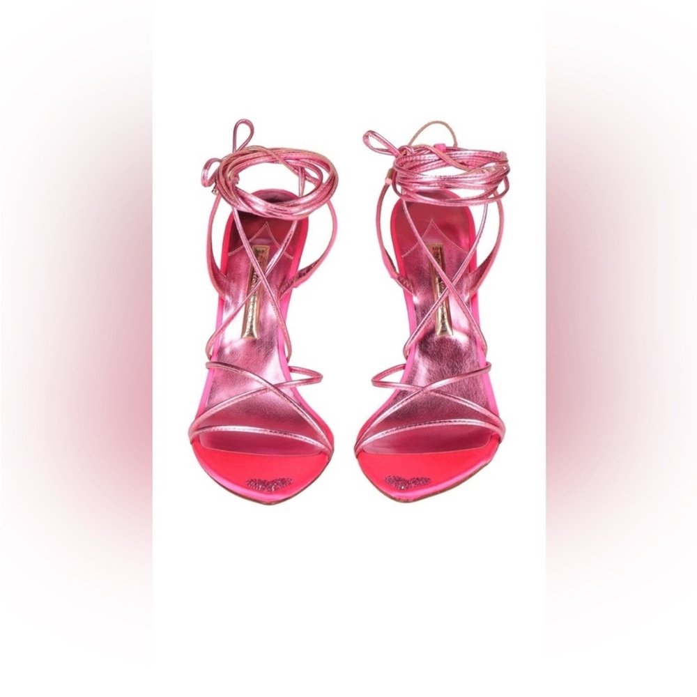 Sophia Webster Elegant Pink Strappy Sandals 7.5